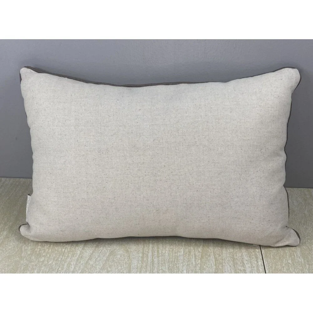 THE ROYAL STANDARD Throw Pillow  Embroidered Fish - Picture 2 of 6